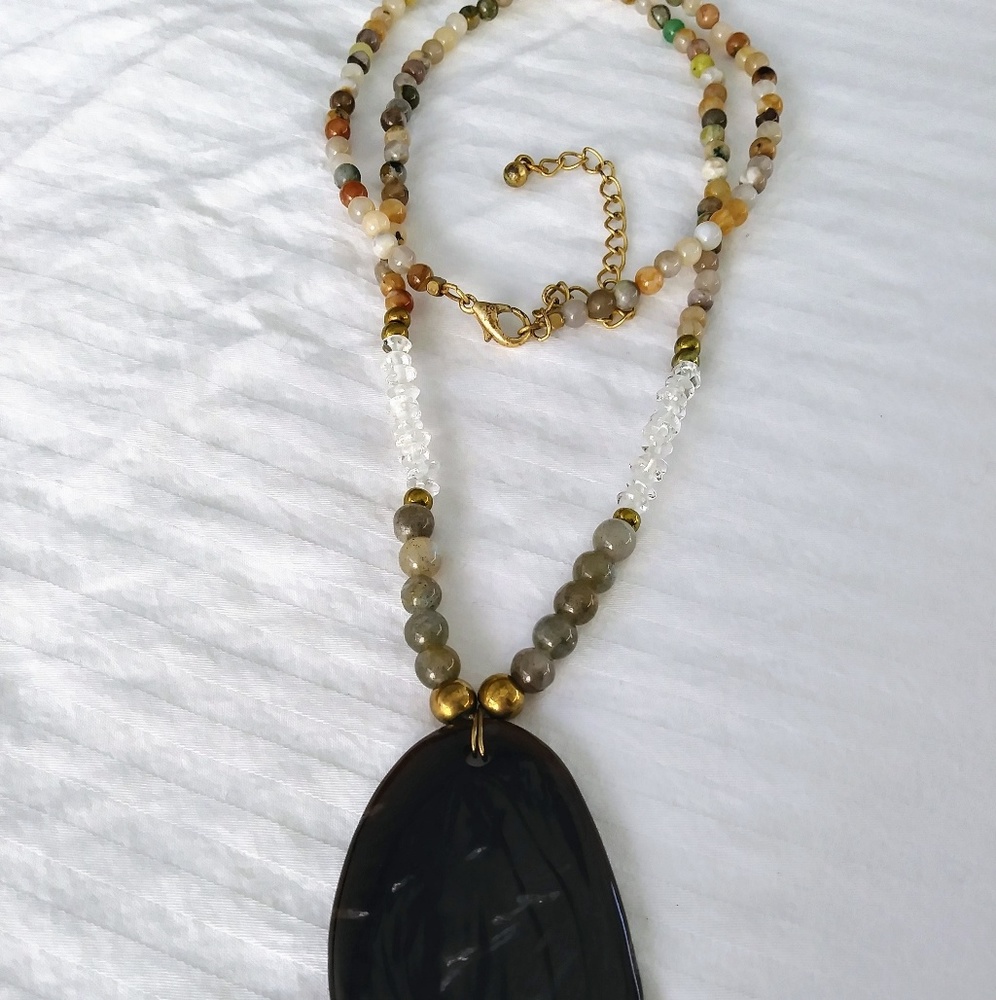 Handmade Natural Gemstone Pendant Necklace